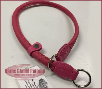 Zughalsband Leder 10mm/49-65cm pink